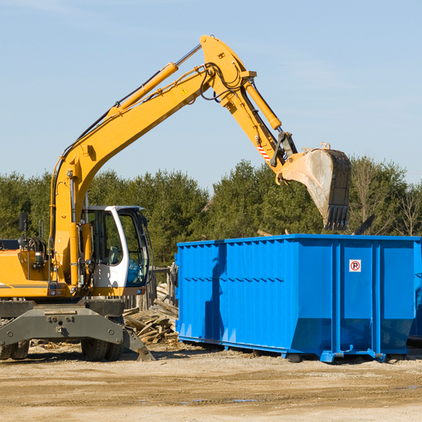 are there any restrictions on where a residential dumpster can be placed in Huntsville